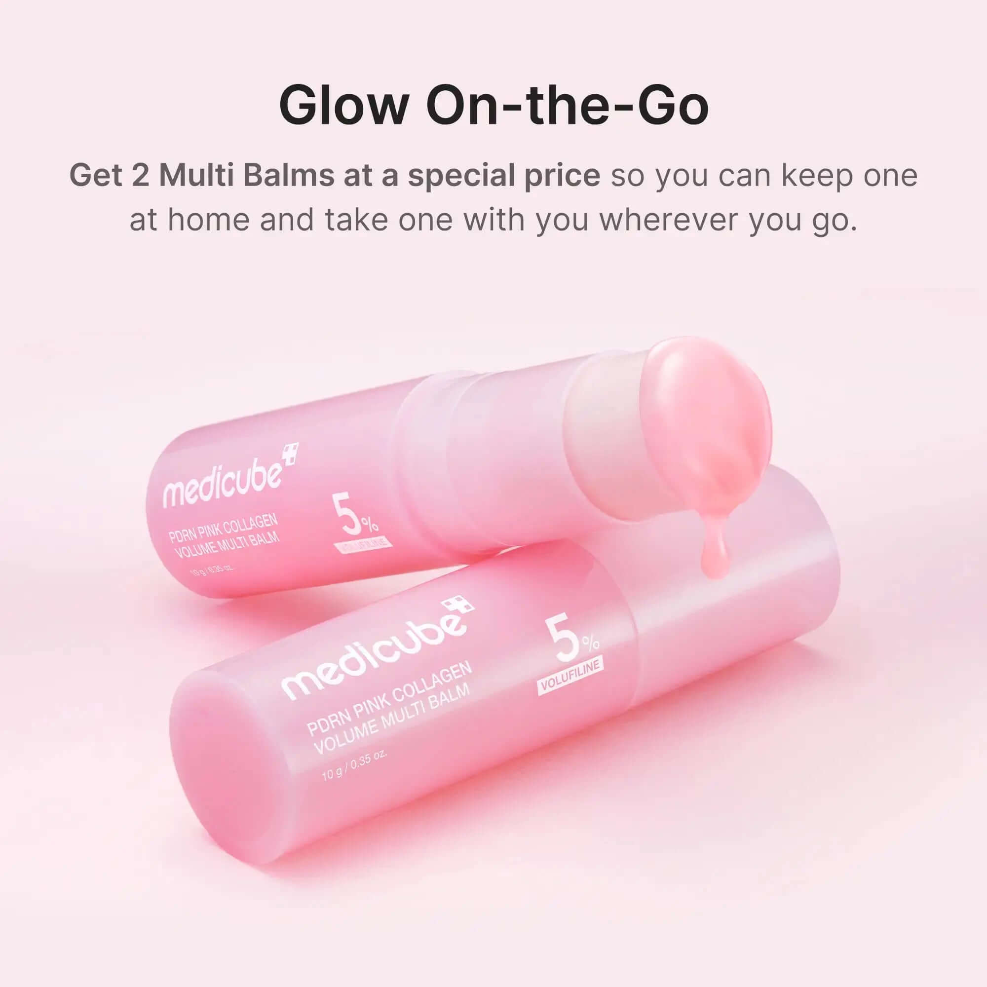 Medicube PDRN collagen balm and eye patch duo set