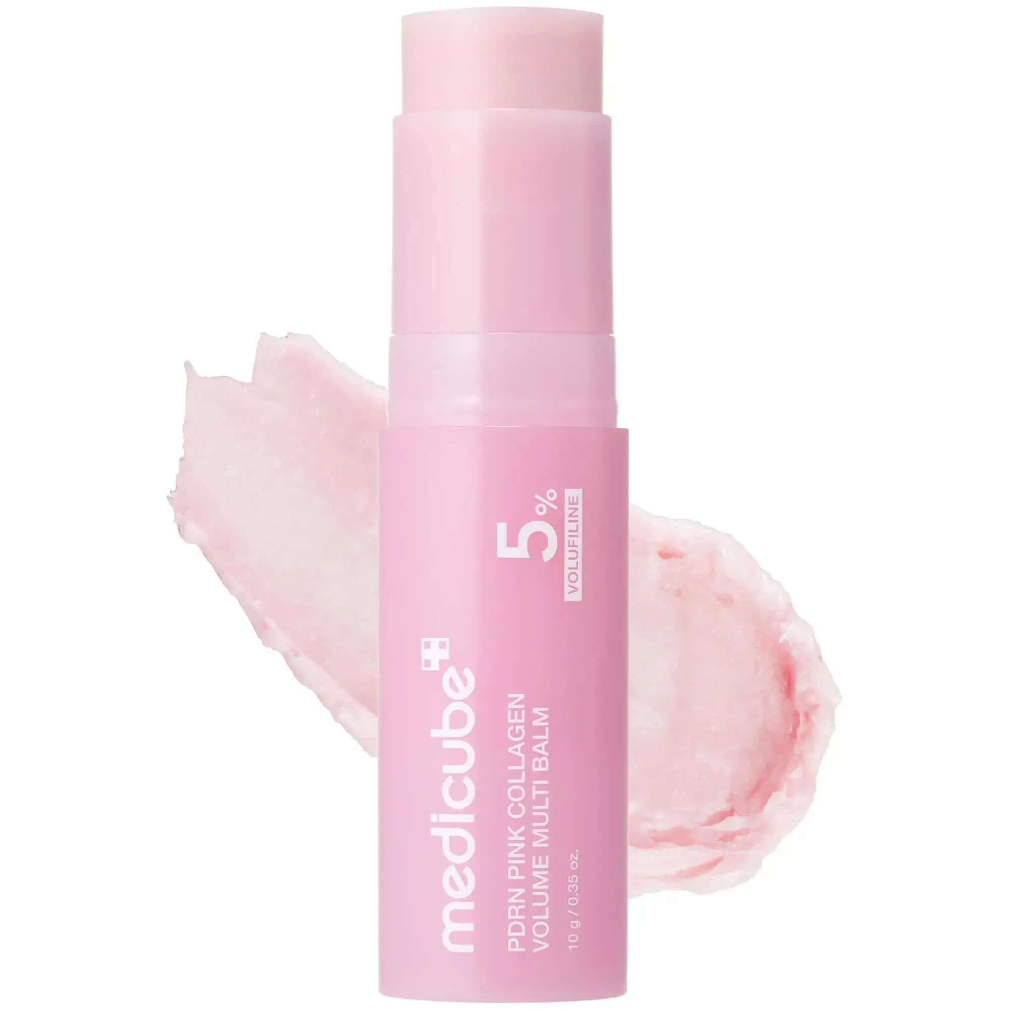 Medicube PDRN collagen balm stick texture swatch