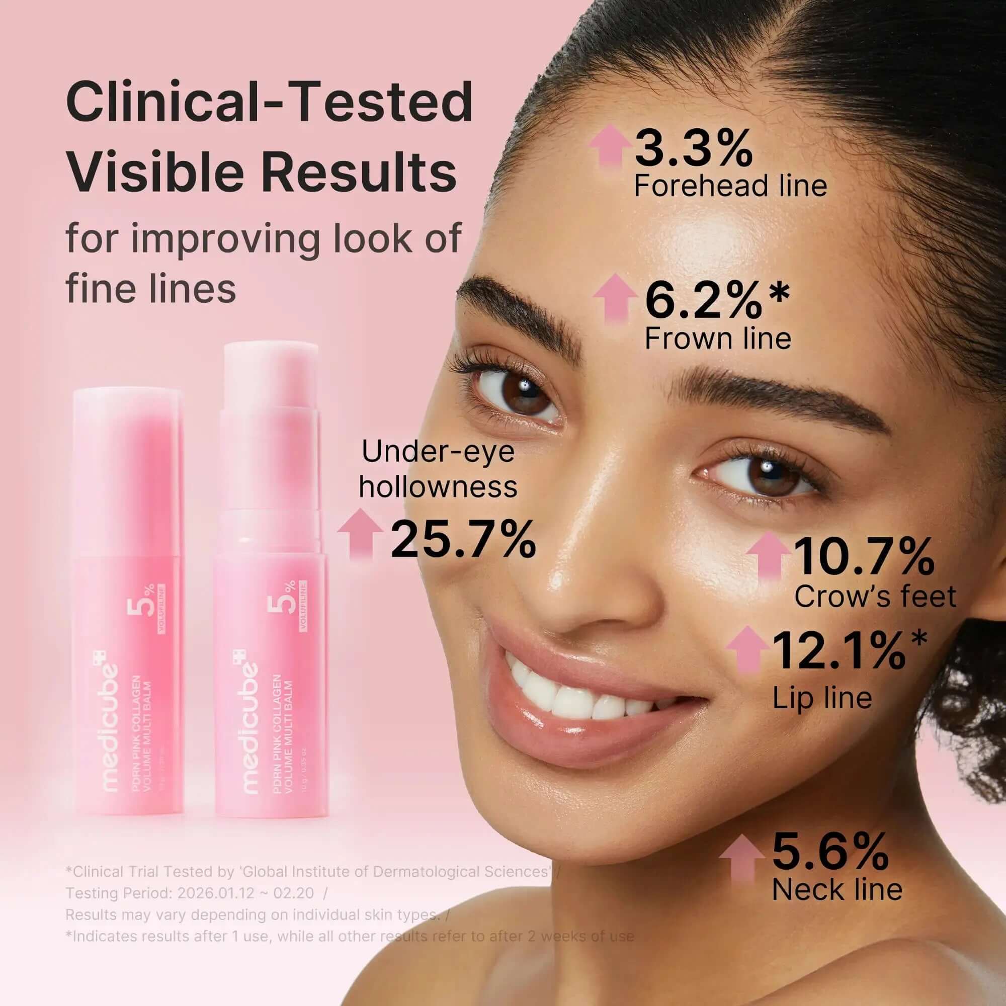 Medicube PDRN collagen balm stick open showing product