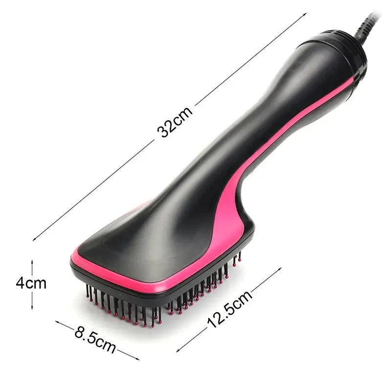Transform Your Hair with the 3-In-1 Hot Air Brush: The Ultimate One-Step Hair Dryer, Curler, and Straightener!