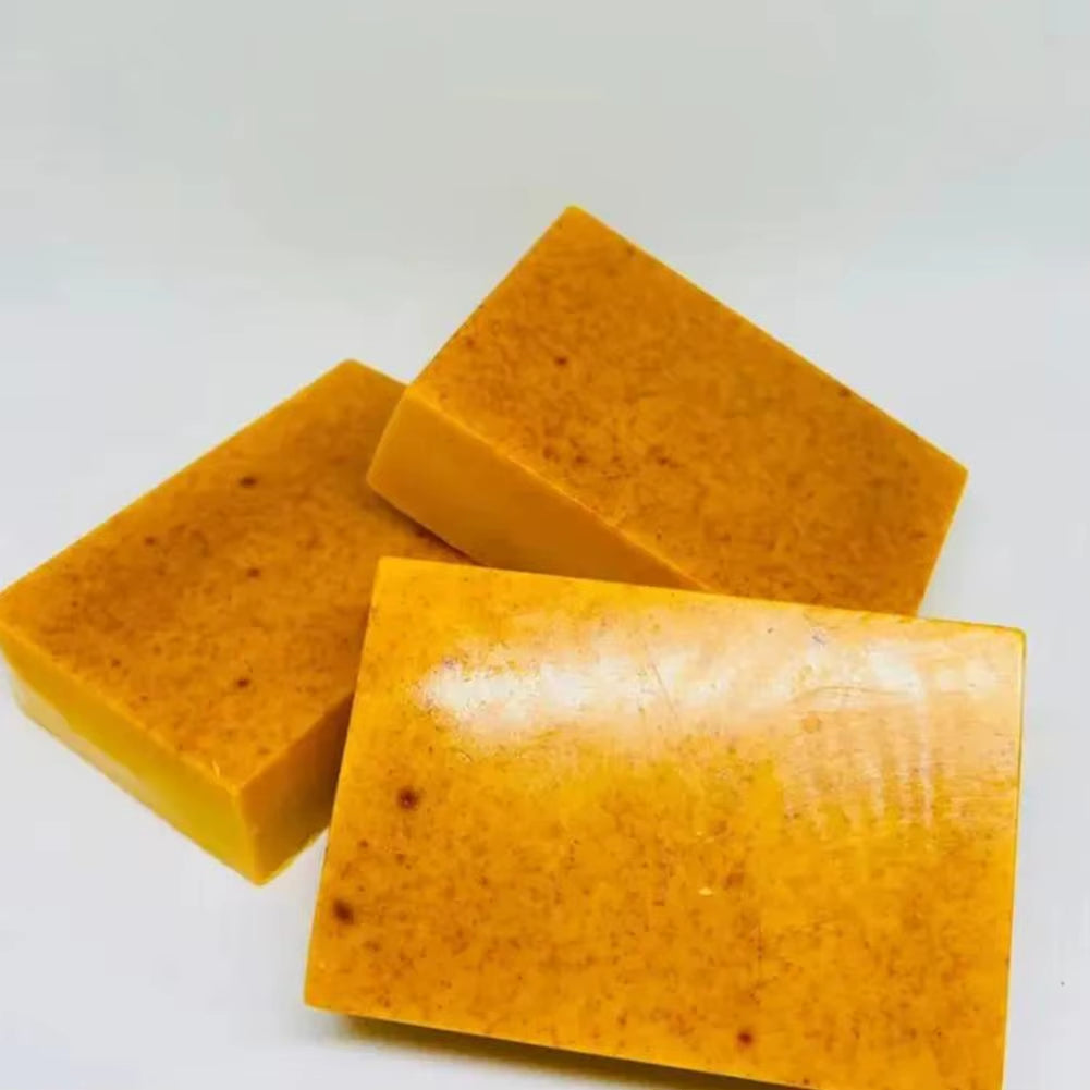 Premium Handmade Turmeric and Lemon Kojic Acid Soap for Shower and Facial Care – Available in 1, 3, or 5 Pieces