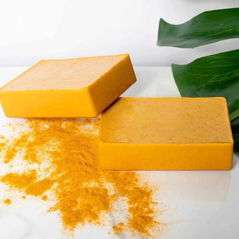 Handmade goat's milk soap with lavender and lemon essential oils