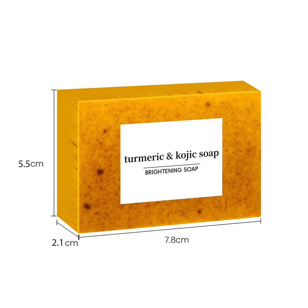 Handmade turmeric and lemon kojic acid soap bar